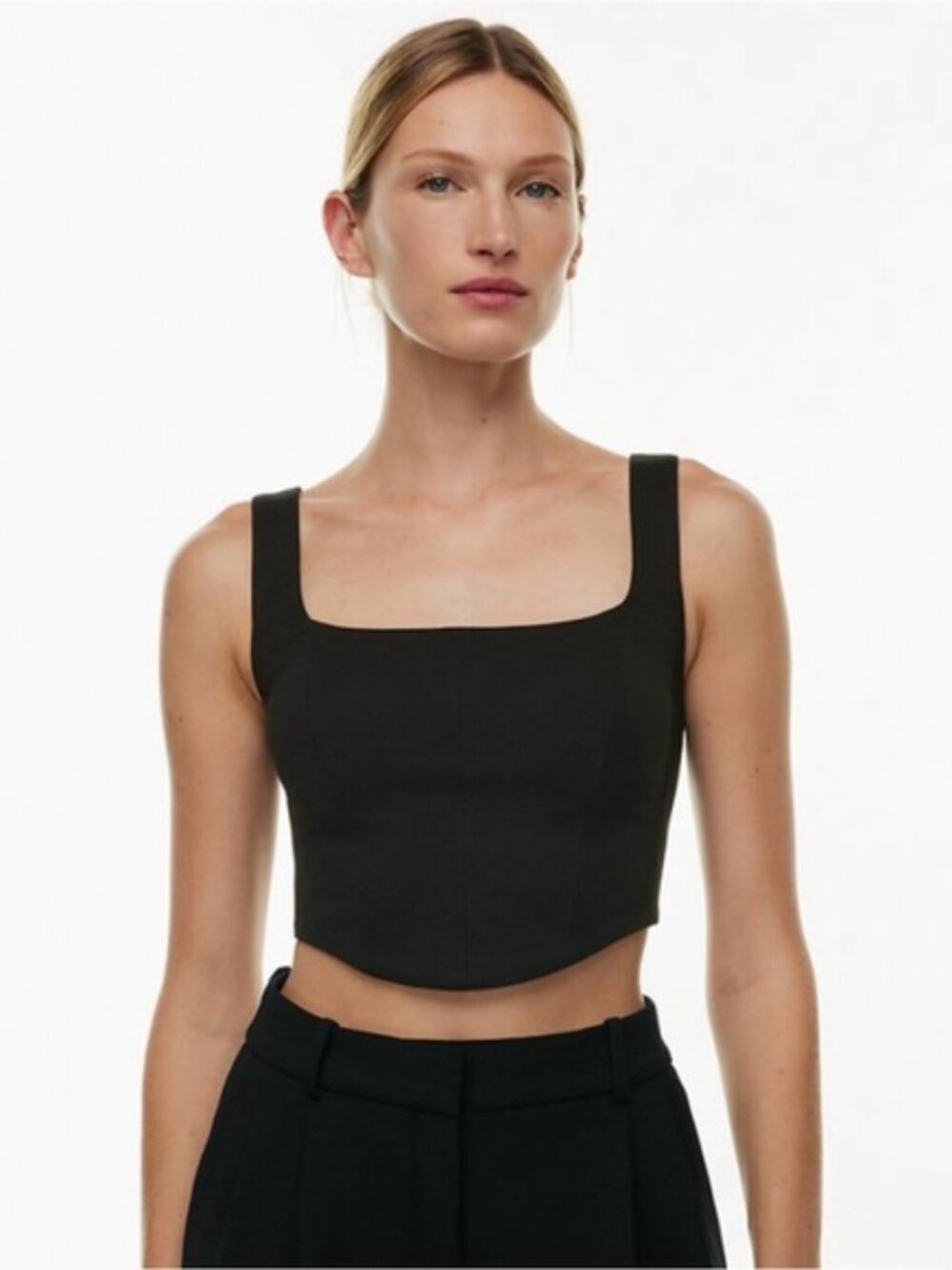 TEN by Babaton satin stretchy bustier S